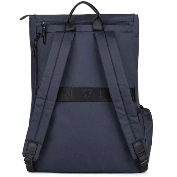 Bugatti Reborn Navy Blue Lightweight Multi-Pocket Lined Book Bag Backpack - Picture 2 of 16